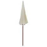 vidaXL Parasol de jardin avec mât en acier 240 cm Sable