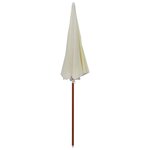 vidaXL Parasol avec mât en acier 240 cm Sable