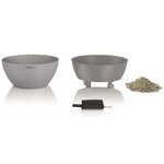 LECHUZA Jardinière CUBETO Color 40 ALL-IN-ONE Gris pierre 13840