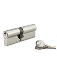 THIRARD - Cylindre de serrure double entrée SA  40x50mm  anti-arrachement  nickel  vis 40mm 3 clés