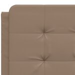 vidaXL Cadre de lit avec tête de lit Cappuccino 140x200 cm Similicuir