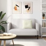 vidaXL Coussin de Dos Crème 50 x 45 cm Tissu en velours côtelé