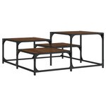 vidaXL Table basse chêne marron 87 5x87 5x40 cm bois d'ingénierie
