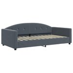 vidaXL Lit de repos sans matelas gris foncé 100x200 cm velours