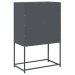 vidaXL Buffet haut anthracite 68x39x107 cm acier