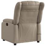 vidaXL Fauteuil de massage inclinable électrique cappuccino similicuir