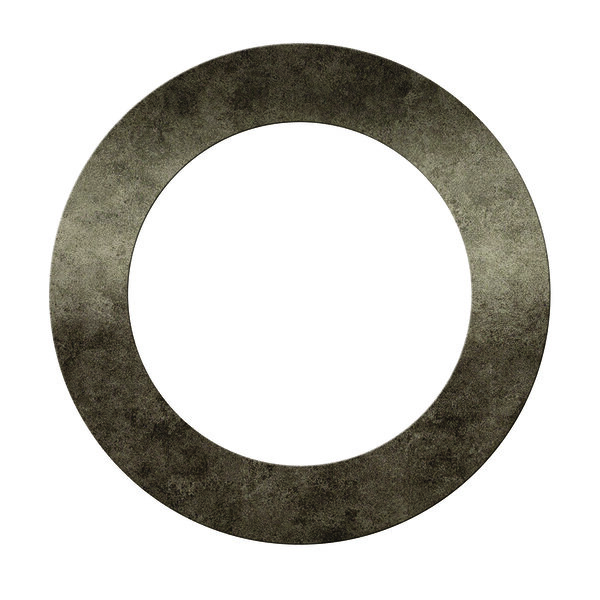 Numéro 0 - Numéro adhésif pour boîte aux lettres - Vinyle épais texturé hauteur 50 mm. Métal Cuivré.