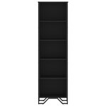 vidaXL Bibliothèque noir 50x31x169 cm bois d'ingénierie