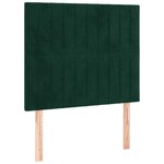 vidaXL Tête de lit Vert foncé 90x5x118/128 cm Velours