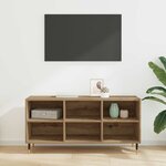 vidaXL Meuble TV Chêne artisanal 103 5 x 30 x 50 cm Bois d'ingénierie