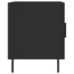 vidaXL Table de chevet noir 40x40x50 cm bois d’ingénierie