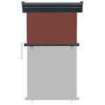 vidaXL Auvent latéral de balcon 105x250 cm Marron