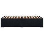 vidaXL Cadre de lit Noir 80x200 cm Tissu