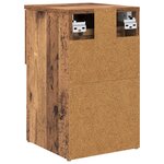 vidaXL Armoire de lit 2 Pièces Bois ancien 29 x 31 5 x 49 cm