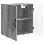 vidaXL Armoire Murale 59 x 31 x 60 cm Bois d'ingénierie Sonoma gris
