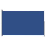 vidaXL Auvent latéral rétractable de patio 180x300 cm Bleu