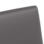 vidaXL Chaises de salle à manger 2 Pièces Gris 57 x 66 x 94 cm Faux cuir