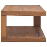 vidaXL Table basse 90x50x35 cm Bois de teck solide