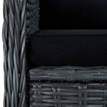 vidaXL Ensemble à manger d'extérieur 9 Pièces et coussins résine tressée