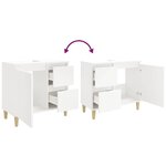 vidaXL Armoire de salle de bain blanc 65x33x60 cm bois d'ingénierie