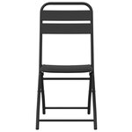 vidaXL Chaise de jardin pliante 2 Pièces Anthracite 55 x 56 5 x 91cm