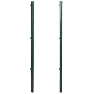 vidaXL Poteaux de clôture 2 Pièces 170 cm