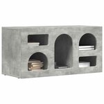 vidaXL Meuble TV Gris béton 80 x 35 x 40 cm Bois d'ingénierie