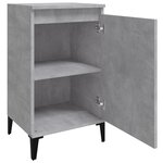 vidaXL Table de chevet gris béton 40x35x70 cm bois d'ingénierie
