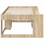 vidaXL Cadre de lit pour enfants avec rangement Chêne Sonoma
