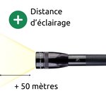 Lampe de poche compacte SP32 - IPX7 - 2 piles AAA - 100 lumens - 12.7 cm - Noir - Super Mini Maglite