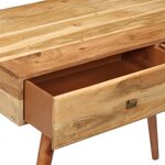 Bureau table meuble travail informatique 100 cm bois d'acacia solide 0502106