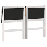 vidaXL Tête de lit capitonnée Gris clair 160 cm Pin massif