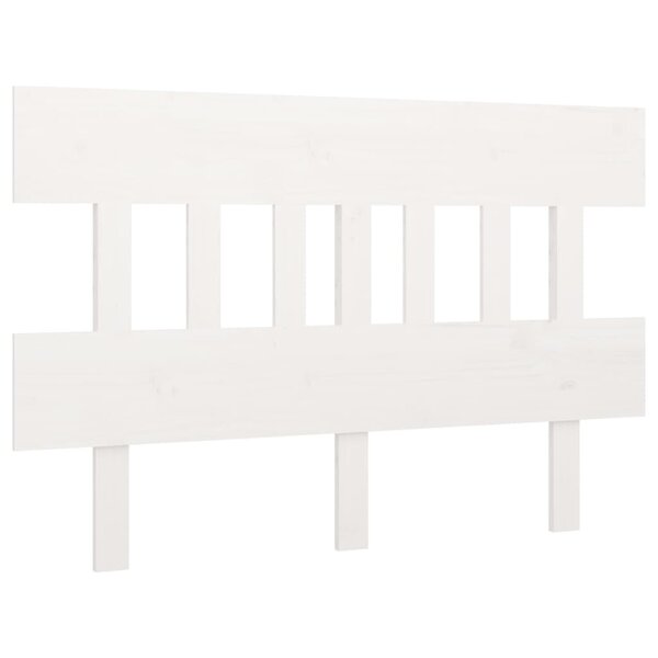 vidaXL Tête de lit Blanc 123 5x3x81 cm Bois massif de pin