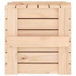 vidaXL Boîte de rangement 58x40 5x42 cm Bois massif de pin
