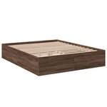 vidaXL Cadre de lit sans matelas chêne marron 150x200 cm