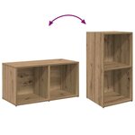 vidaXL Ensemble meuble TV 4 Pièces chêne artisanal 37 x 35 x 72 cm