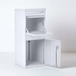 Boîte à colis Large Blanc 2 portes Acier galvanisé SMART PARCEL BOX®