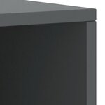 vidaXL Tables de chevet 2 Pièces Gris foncé 35x30x40cm Bois de pin massif