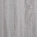 vidaXL Classeur mobile avec roues Sonoma gris 45x38x54 cm Bois