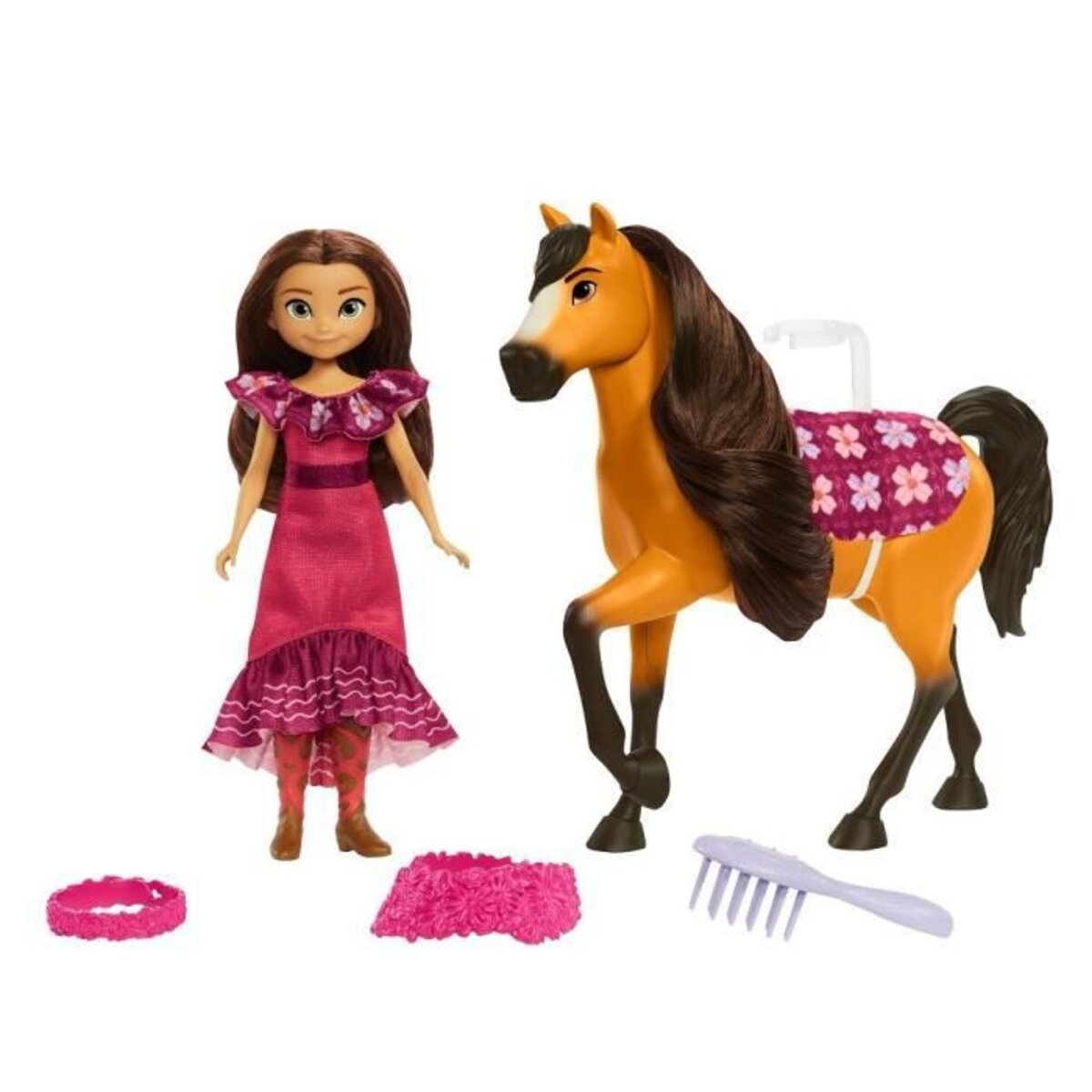 Spirit festival issu du film poup e lucky 18 cm et son cheval