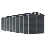 vidaXL Abri de jardin anthracite 191x725x198 cm acier galvanisé