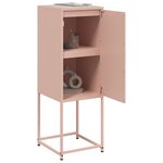 vidaXL Buffet haut rose 36x39x107 cm acier