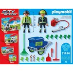 PLAYMOBIL 71434 - Agents d'entretien voirie avec équipement