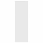 vidaXL Supports pour plantes 2 Pièces blanc 33x33x100cm bois d'ingénierie