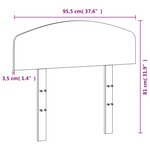 vidaXL Tête de lit 90 cm bois massif de pin