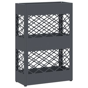 vidaXL Support de parapluie anthracite - 28x12x41 cm en acier