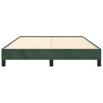 vidaXL Cadre de lit sans matelas vert foncé 140x200 cm velours