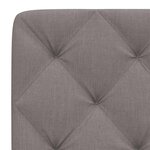 vidaXL Coussin de tête de lit taupe 200 cm tissu