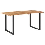 vidaXL Table de salle à manger 154x80x76 cm Bois d'acacia solide