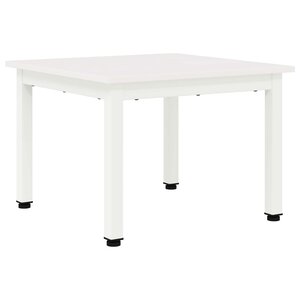 vidaXL Table basse Blanc 50 x 50 x 36 cm Bois de pin massif